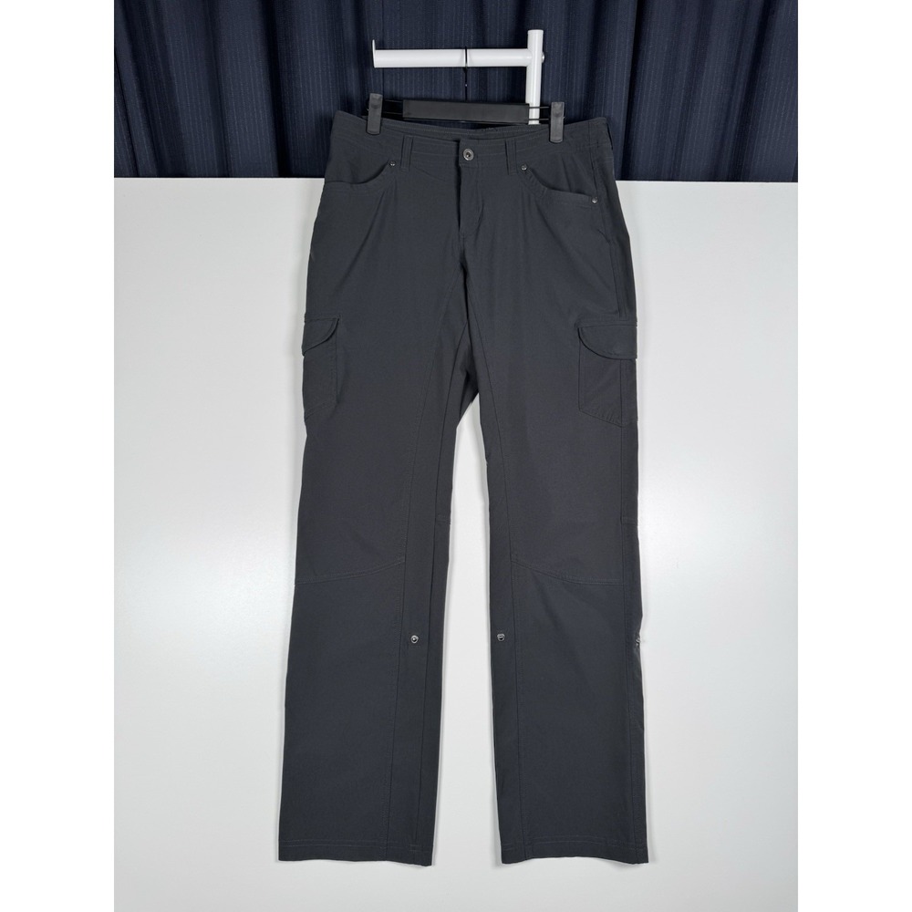 Kuhl Splash Womens 10 Reg Cargo Roll Up Pants Charcoal Gray Hiking Outdoor 32x31